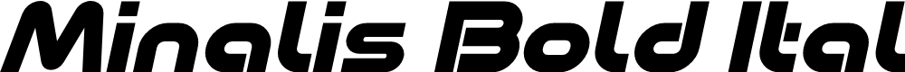 Preview image for Minalis_Demo Bold Italic