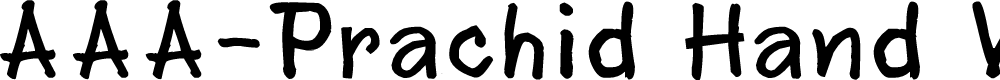Preview image for AAA-Prachid Hand Written