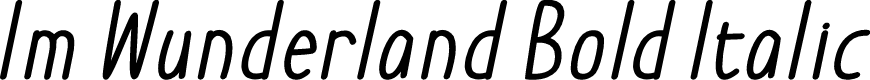 Preview image for Im Wunderland Bold Italic