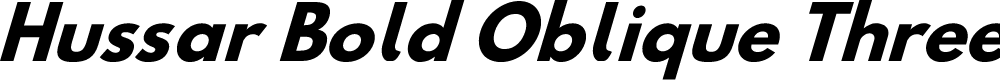 Preview image for Hussar Bold Oblique Three
