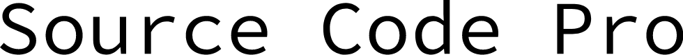 Preview image for Source Code Pro