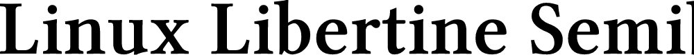 Preview image for Linux Libertine Semibold