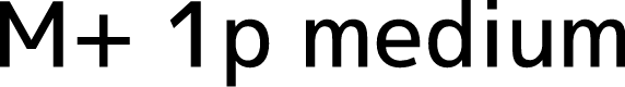 Preview image for M+ 1p medium