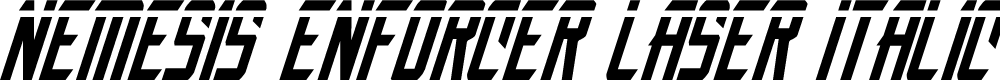 Preview image for Nemesis Enforcer Laser Italic