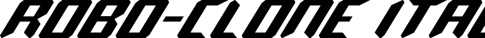 Preview image for Robo-Clone Italic