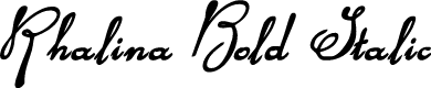 Preview image for Rhalina Bold Italic