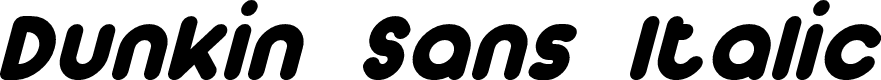 Preview image for Dunkin Sans Italic