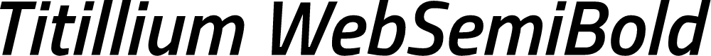 Preview image for Titillium WebSemiBold Italic