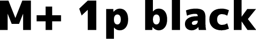 Preview image for M+ 1p black