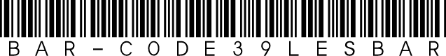 Preview image for Bar-Code 39 lesbar