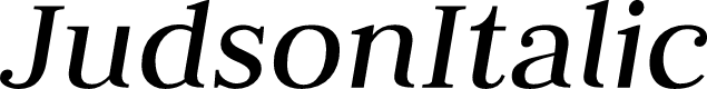 Preview image for JudsonItalic