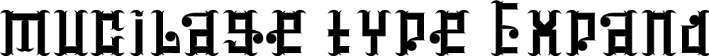 Preview image for mucilage type Expanded Bold