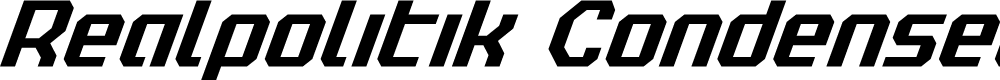 Preview image for Realpolitik Condensed Italic