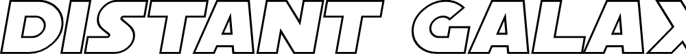 Preview image for SF Distant Galaxy Outline Italic