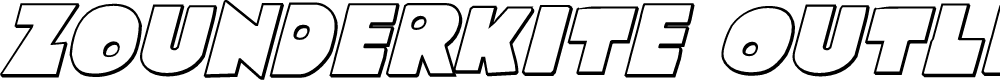 Preview image for Zounderkite Outline Italic