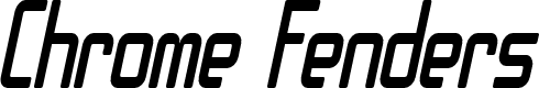 Preview image for SF Chrome Fenders Condensed Oblique