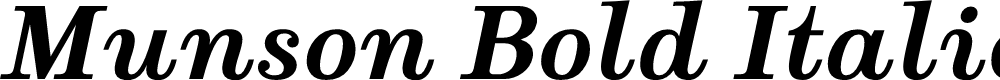 Preview image for Munson Bold Italic