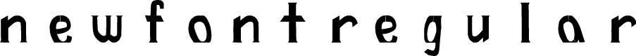 Preview image for newFont-Regular