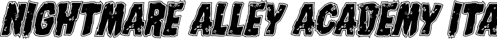 Preview image for Nightmare Alley Academy Italic