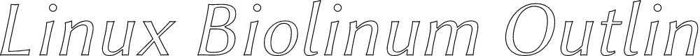 Preview image for Linux Biolinum Outline Italic
