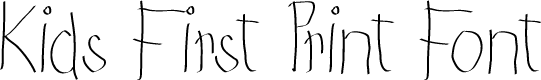 Preview image for KidsFirstPrintFont