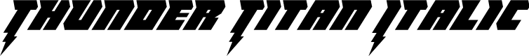 Preview image for Thunder Titan Italic