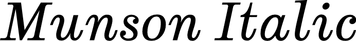 Preview image for Munson Italic