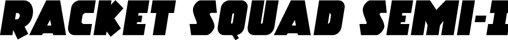 Preview image for Racket Squad Semi-Italic