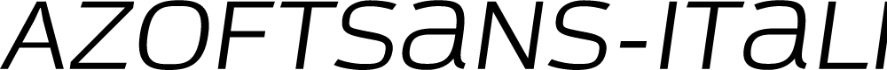 Preview image for AzoftSans-Italic