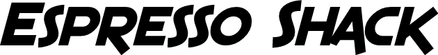 Preview image for SF Espresso Shack Bold Italic