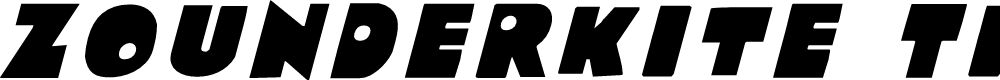 Preview image for Zounderkite Title Italic