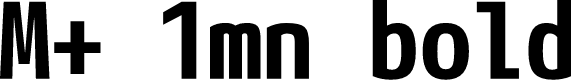Preview image for M+ 1mn bold