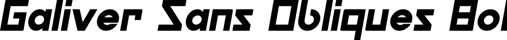 Preview image for Galiver Sans Obliques Bold