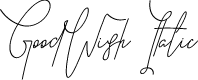 Preview image for GoodWish Italic