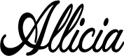Preview image for Allicia Personal Use Cursive