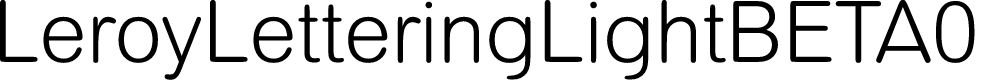 Preview image for LeroyLetteringLightBETA01
