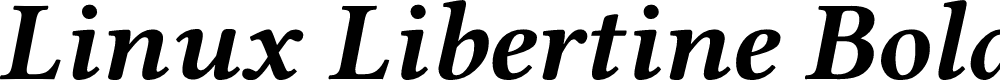 Preview image for Linux Libertine Bold Italic