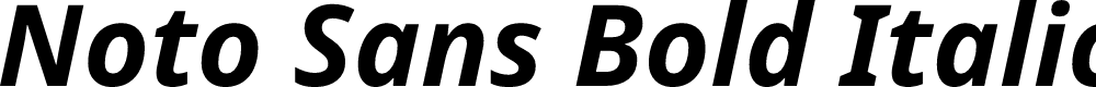 Preview image for Noto Sans Bold Italic