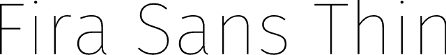 Preview image for Fira Sans Thin