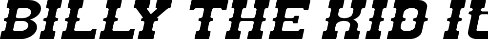 Preview image for BILLY THE KID Italic