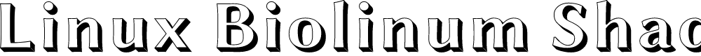 Preview image for Linux Biolinum Shadow Bold