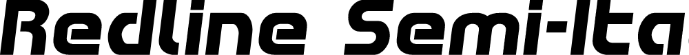 Preview image for Redline Semi-Italic