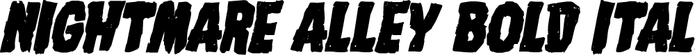 Preview image for Nightmare Alley Bold Italic
