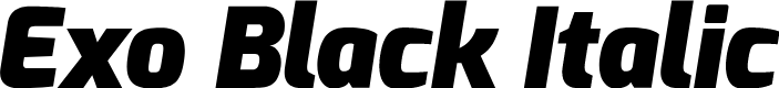 Preview image for Exo Black Italic