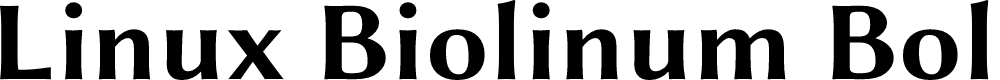 Preview image for Linux Biolinum Bold