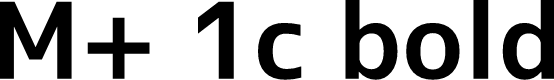 Preview image for M+ 1c bold
