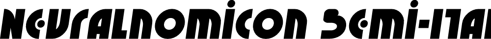 Preview image for Neuralnomicon Semi-Italic