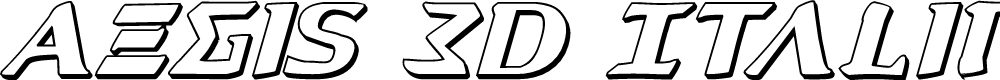 Preview image for Aegis 3D Italic