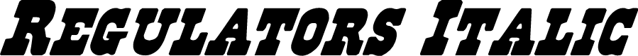 Preview image for Regulators Italic