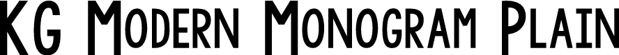 Preview image for KG Modern Monogram Plain
